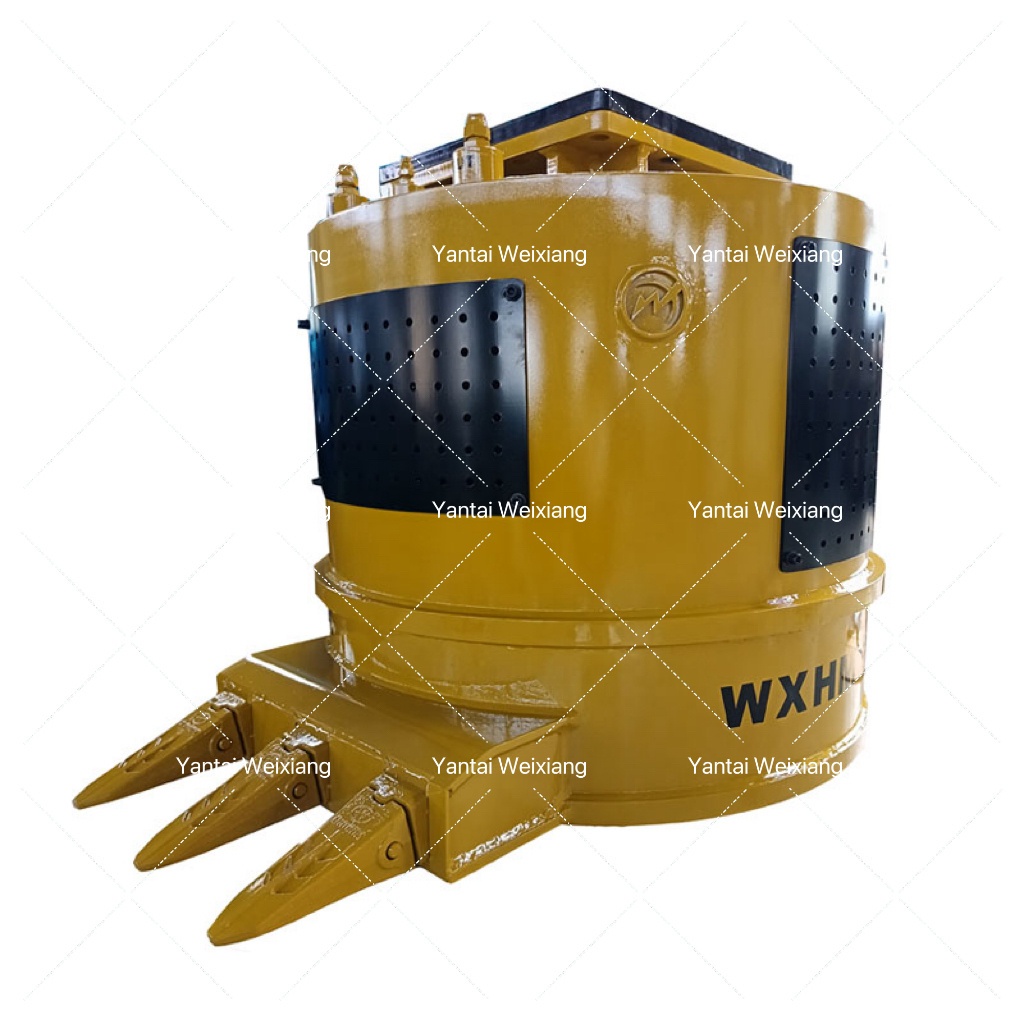 Excavator steel scrap hydraulic lifting magnet lift (2)