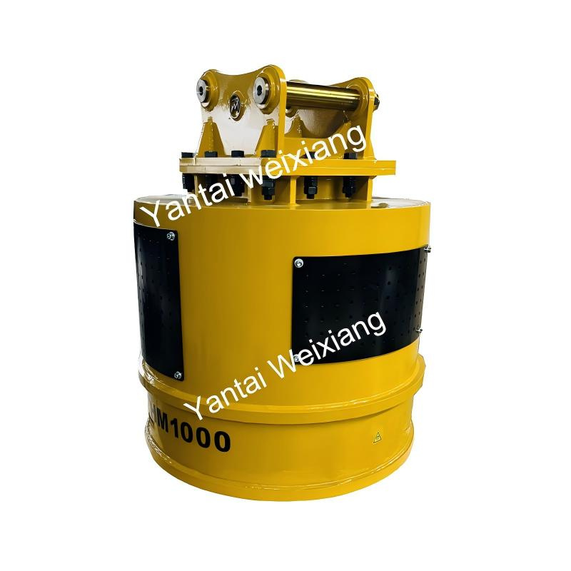 Excavator steel scrap hydraulic lifting magnet lift (4)